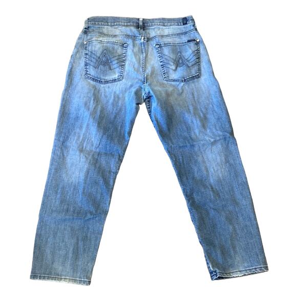 7 For All Mankind Men's Relaxed Distressed Jeans Size 36x29 - Picture 3 of 6